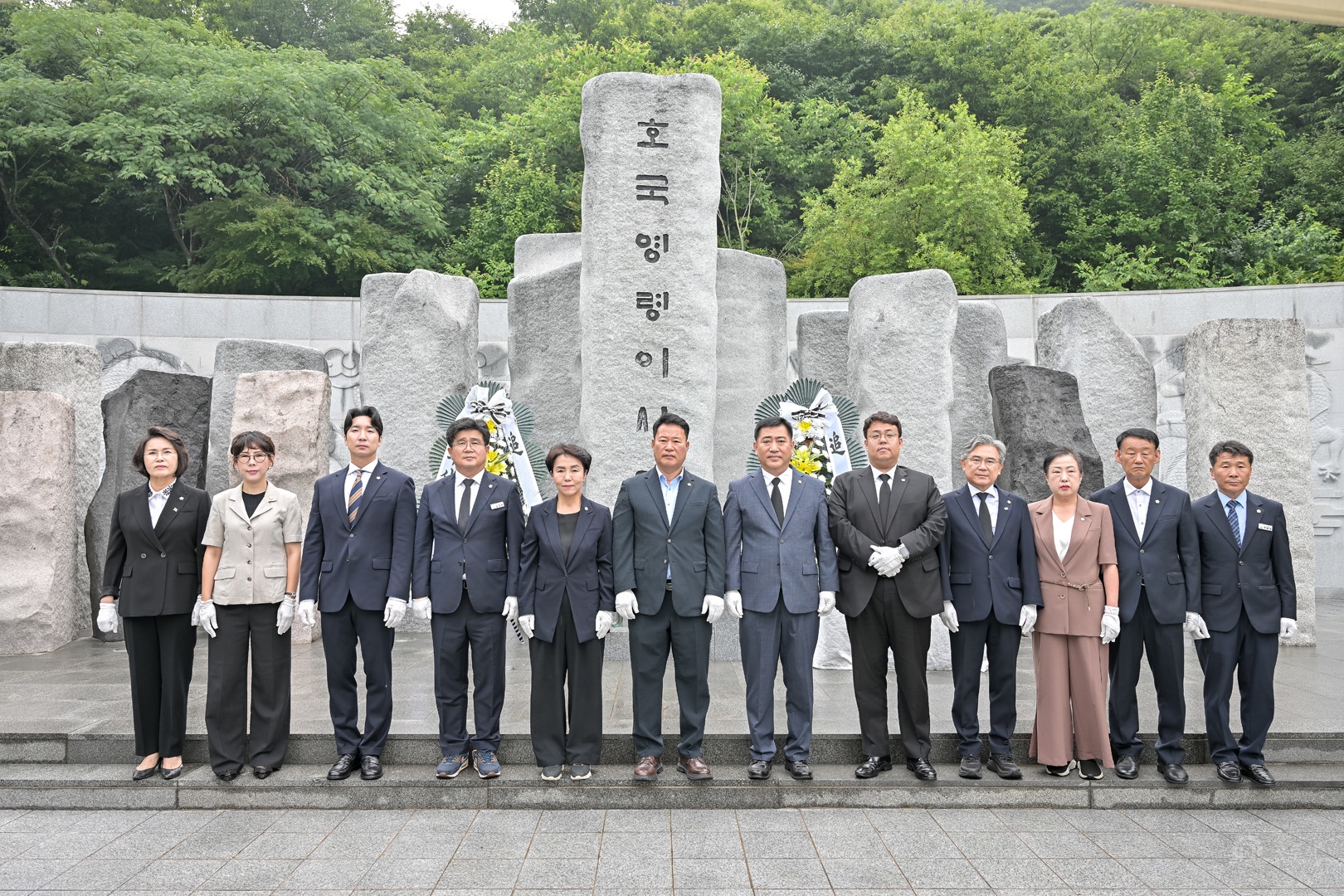 2026년 7월 1일 제10대 공주시의회 의원 보훈공원 참배